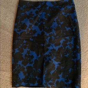 NWT Wool skirt - blue & black
